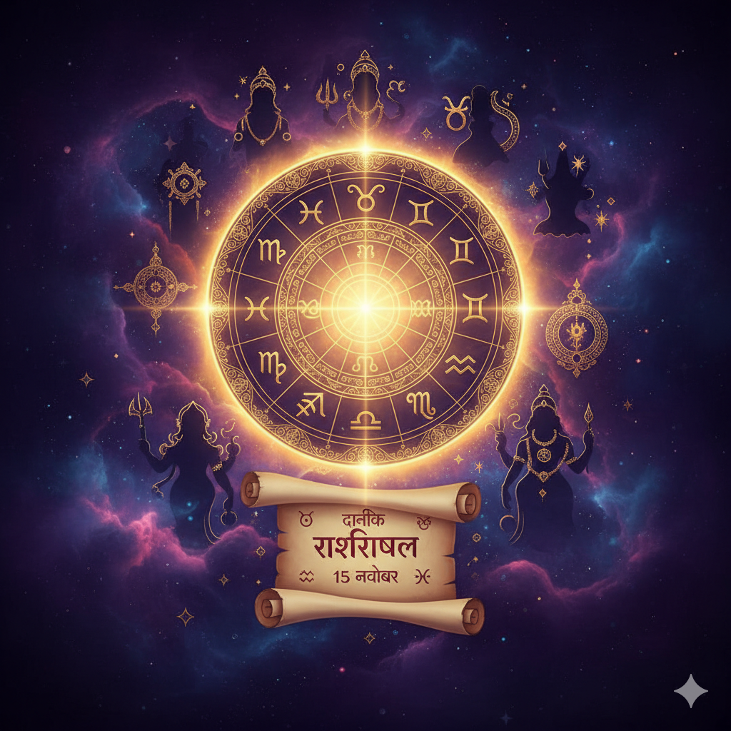 “15 नवंबर 2025 का राशिफल – आज का दैनिक भविष्यफल और सभी 12 राशियों का विस्तृत विश्लेषण | Nakshatra AI”