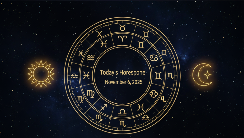 6 नवंबर 2025 आज का राशिफल | दैनिक राशिफल हिंदी में | Nakshatra AI Horoscope Banner