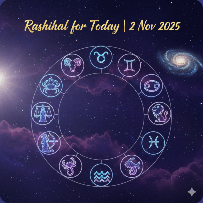 2 नवंबर 2025 आज का राशिफल | दैनिक राशिफल | Nakshatra AI Horoscope Banner