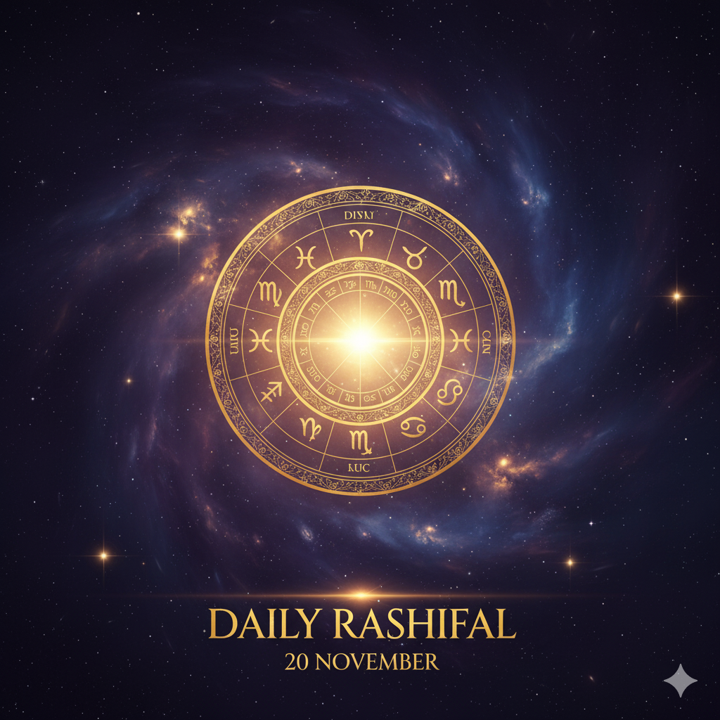 “20 नवंबर 2025 का राशिफल – सभी 12 राशियों का दैनिक भविष्यफल और ज्योतिषीय विश्लेषण | Nakshatra AI”