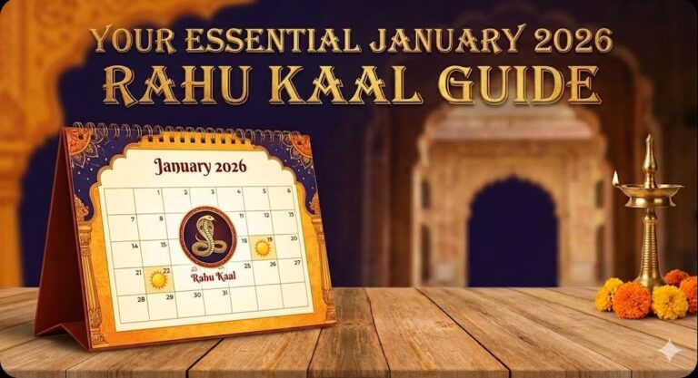 January 2026 Rahu Kaal Delhi Calendar