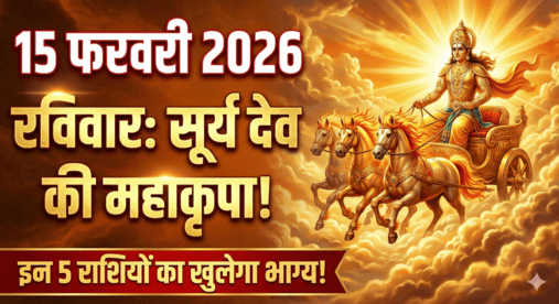15 फरवरी 2026 राशिफल रविवार, धनिष्ठा नक्षत्र और सूर्य देव का आशीर्वाद