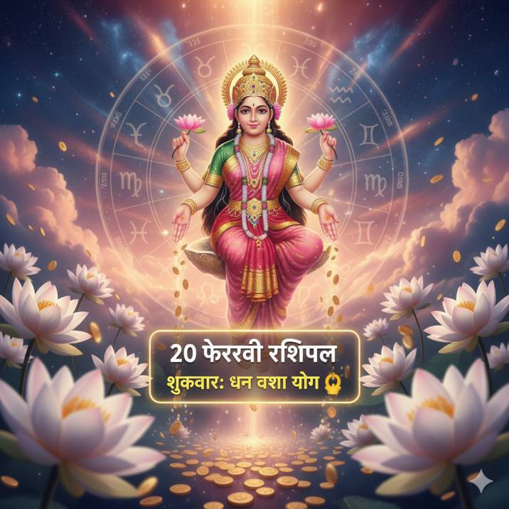 20 फरवरी राशिफल शुक्रवार को इन 3 राशियों पर होगी धन वर्षा!